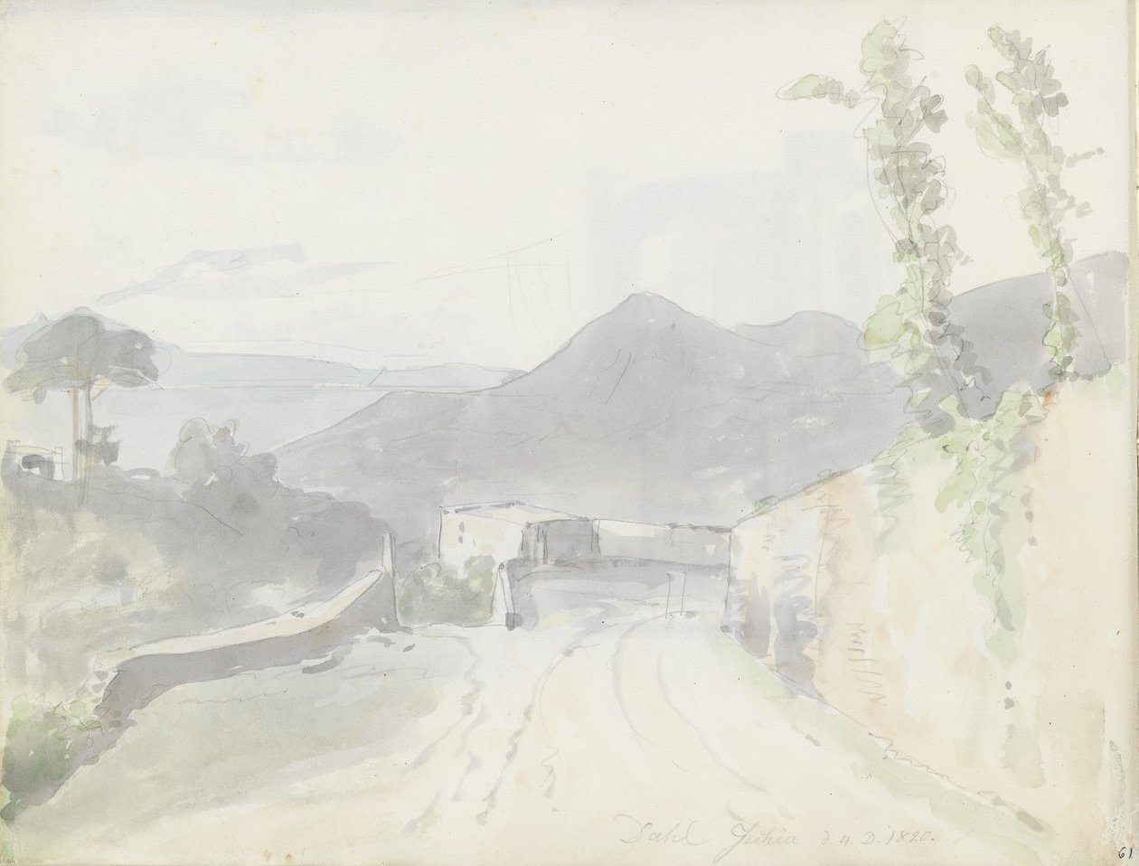 Presso Casamicciola, Ischia da Johan Christian Dahl