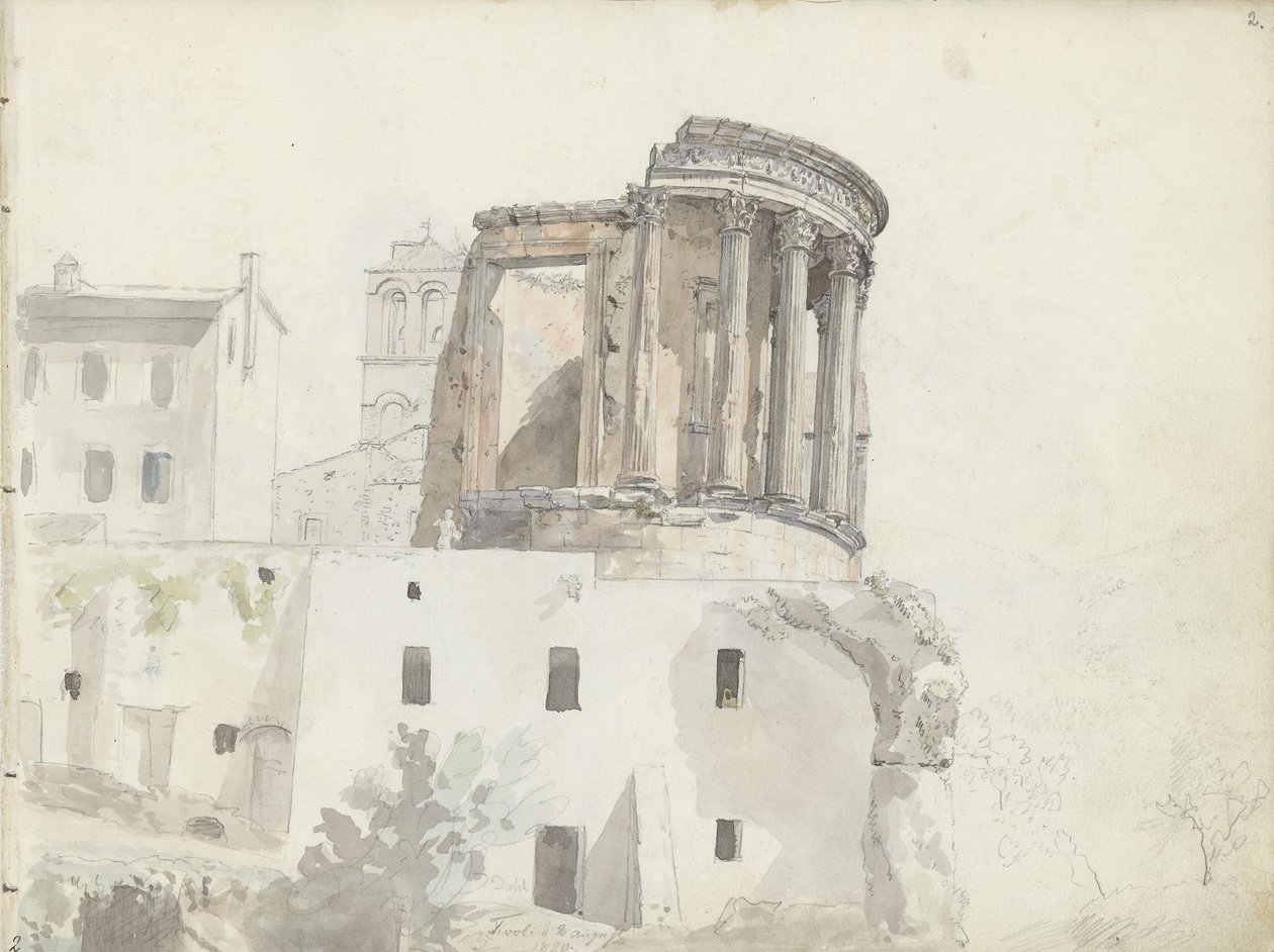 “Tempio di Vesta”, Tivoli da Johan Christian Dahl