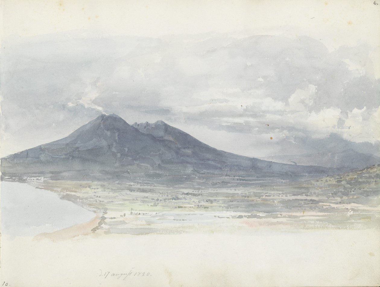 Il Vesuvio visto da Quisisana da Johan Christian Dahl
