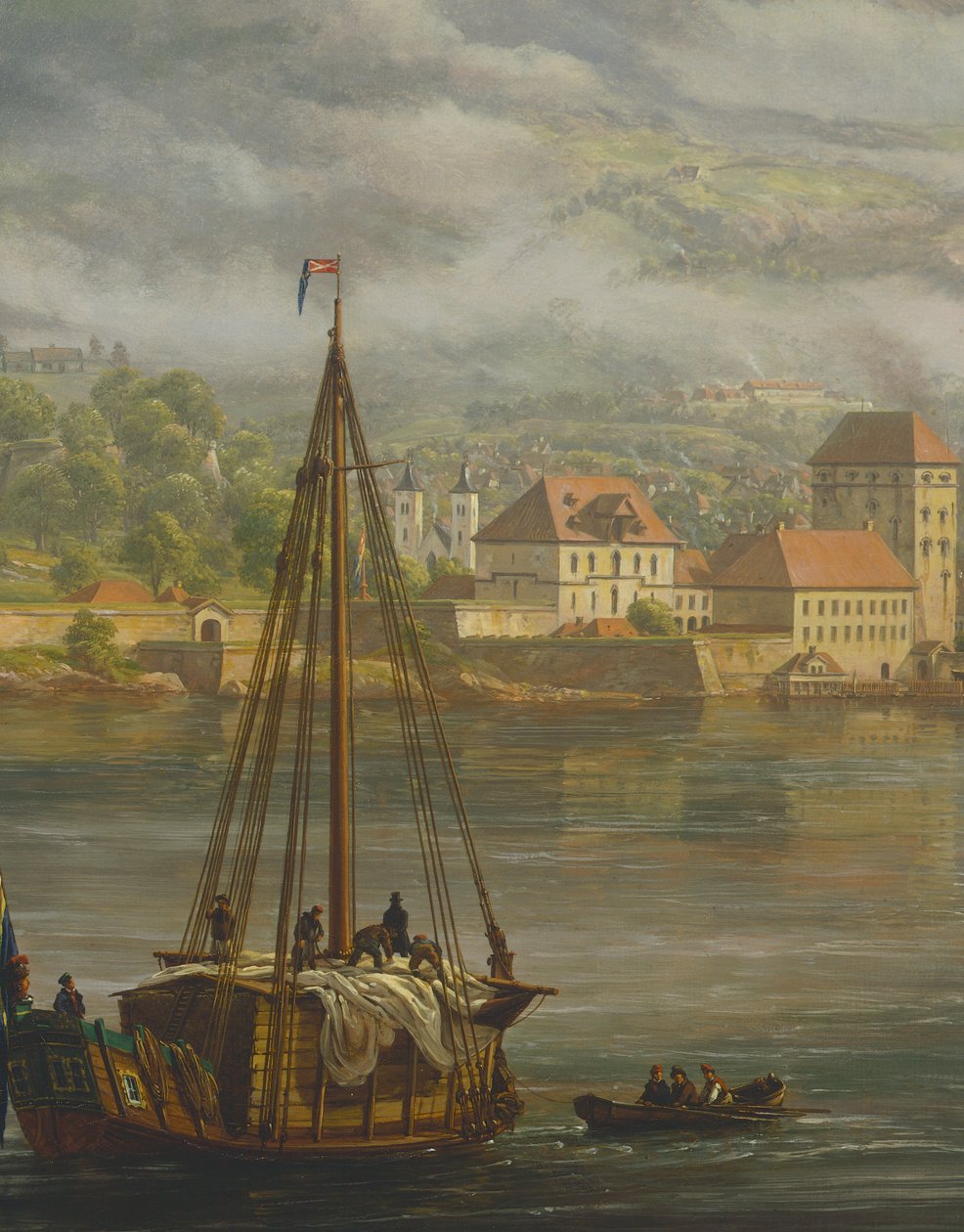 Veduta di Bergen da Johan Christian Dahl
