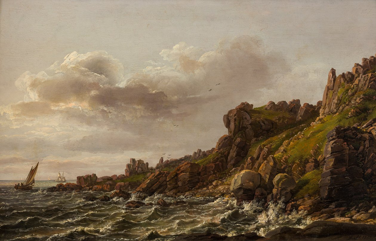 Vista a Kullen in Svezia da Johan Christian Dahl