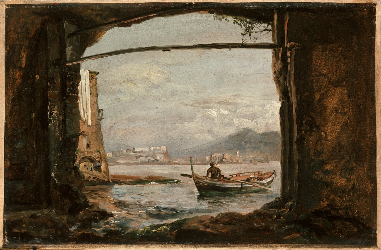 Vista da una grotta vicino a Posillipo da Johan Christian Dahl