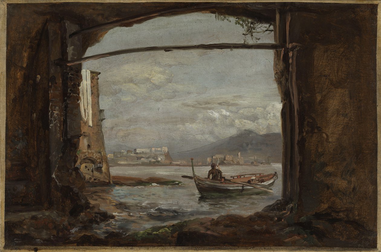 Vista da una grotta vicino a Posillipo da Johan Christian Dahl