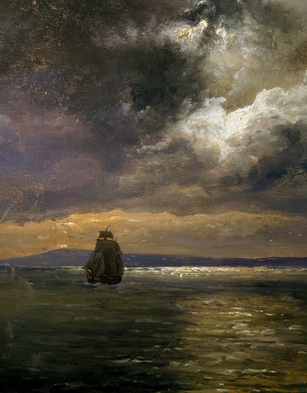 Veduta di Christianiafiorden (dettaglio) da Johan Christian Dahl