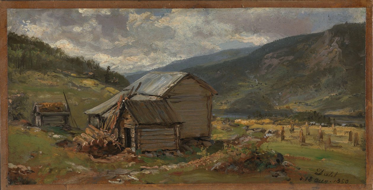 Vista su Hjelle a Valdres da Johan Christian Dahl