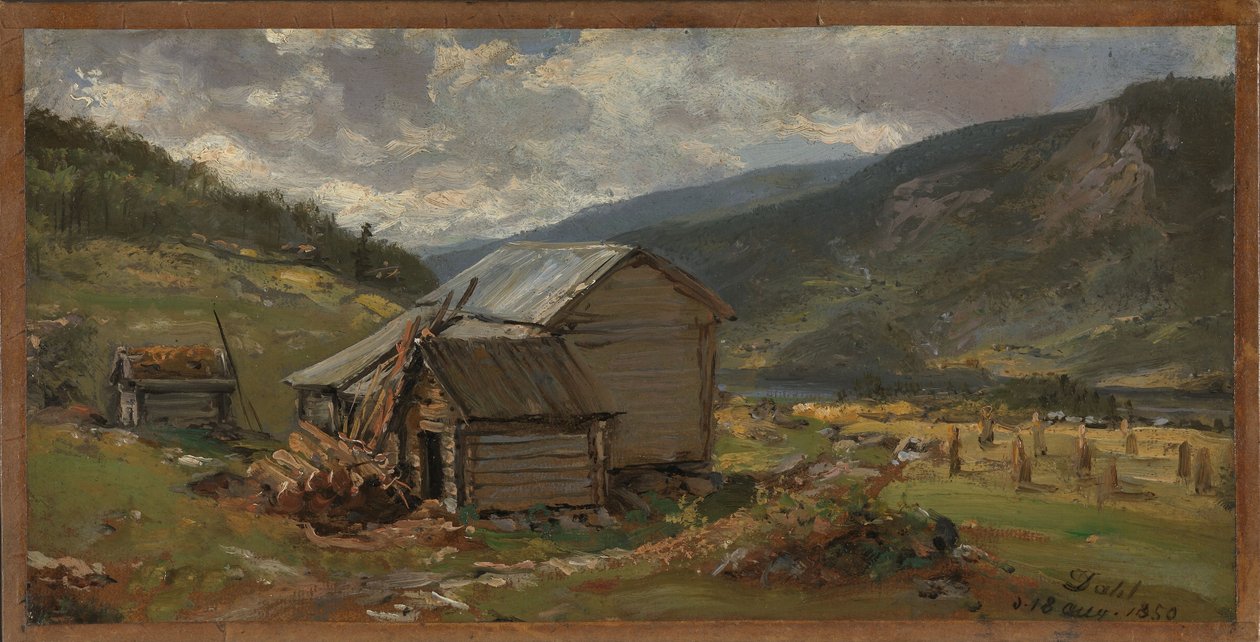 Vista di Hjelle nel Valdres da Johan Christian Dahl
