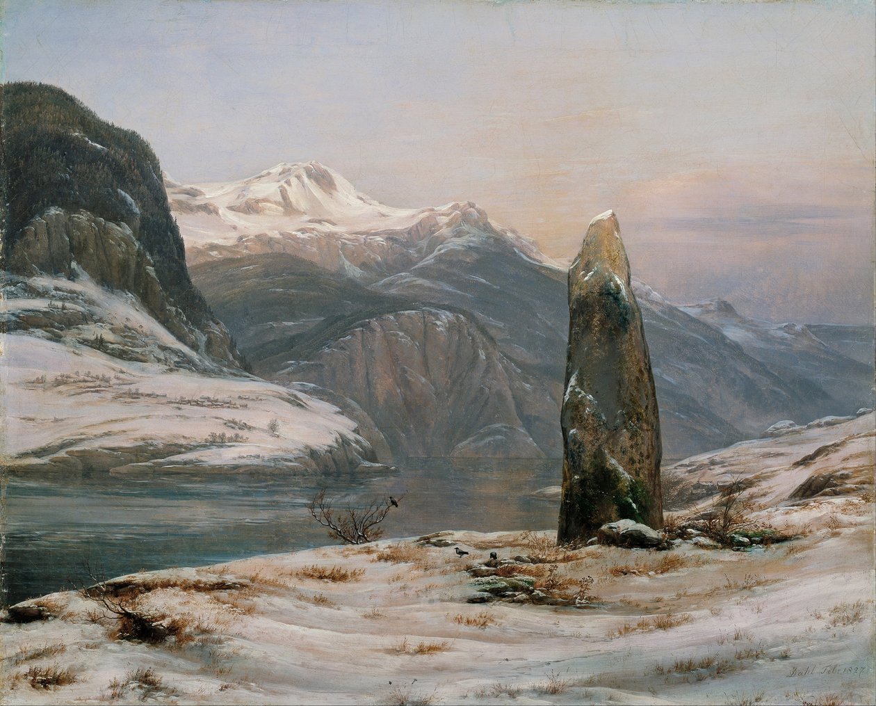 Inverno al Sognefjord da Johan Christian Dahl