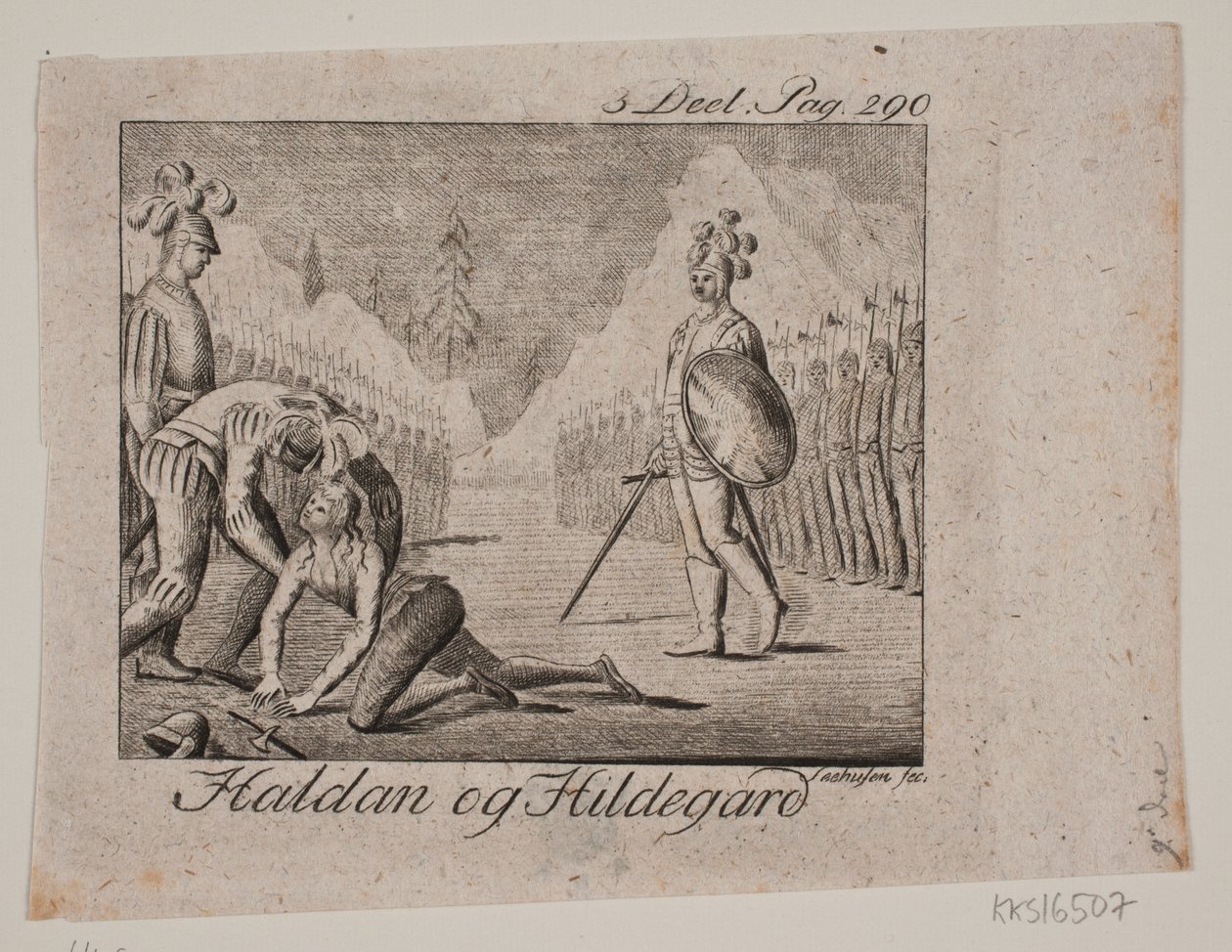 Vignetta. Haldan e Hildegard da Johan Christoph Seehusen