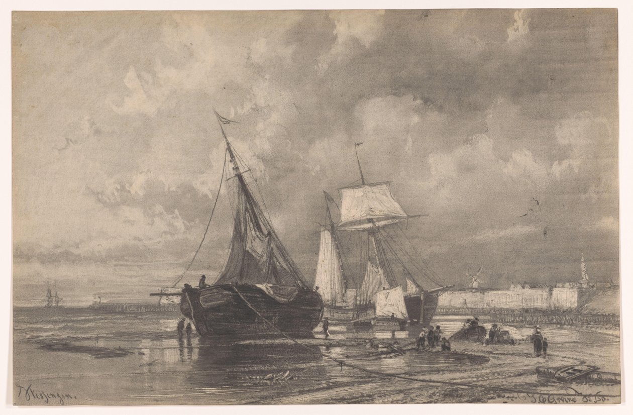 Vlissingen da Johan Conrad Greive (signed by artist)