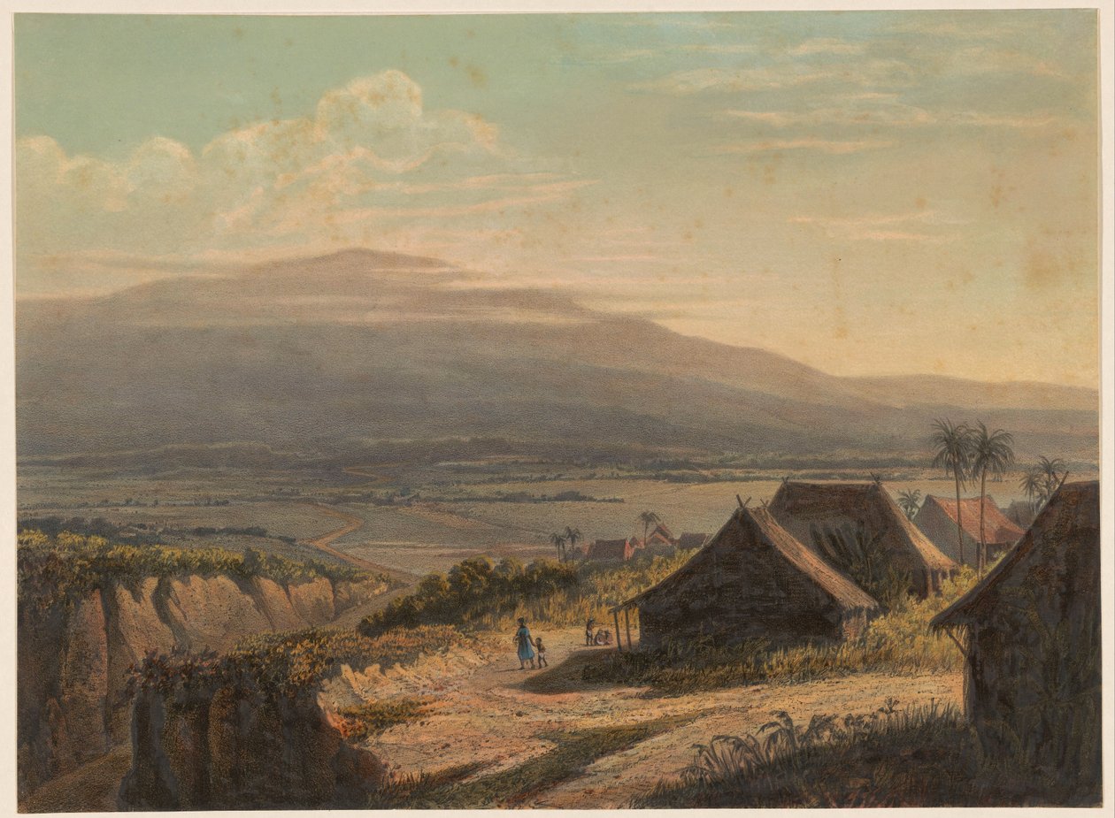 Veduta di un paesaggio a Giava da Johan Conrad Greive