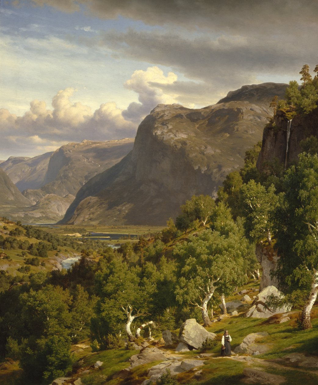 Da Nes in Hallingdal da Johan Fredrik Eckersberg