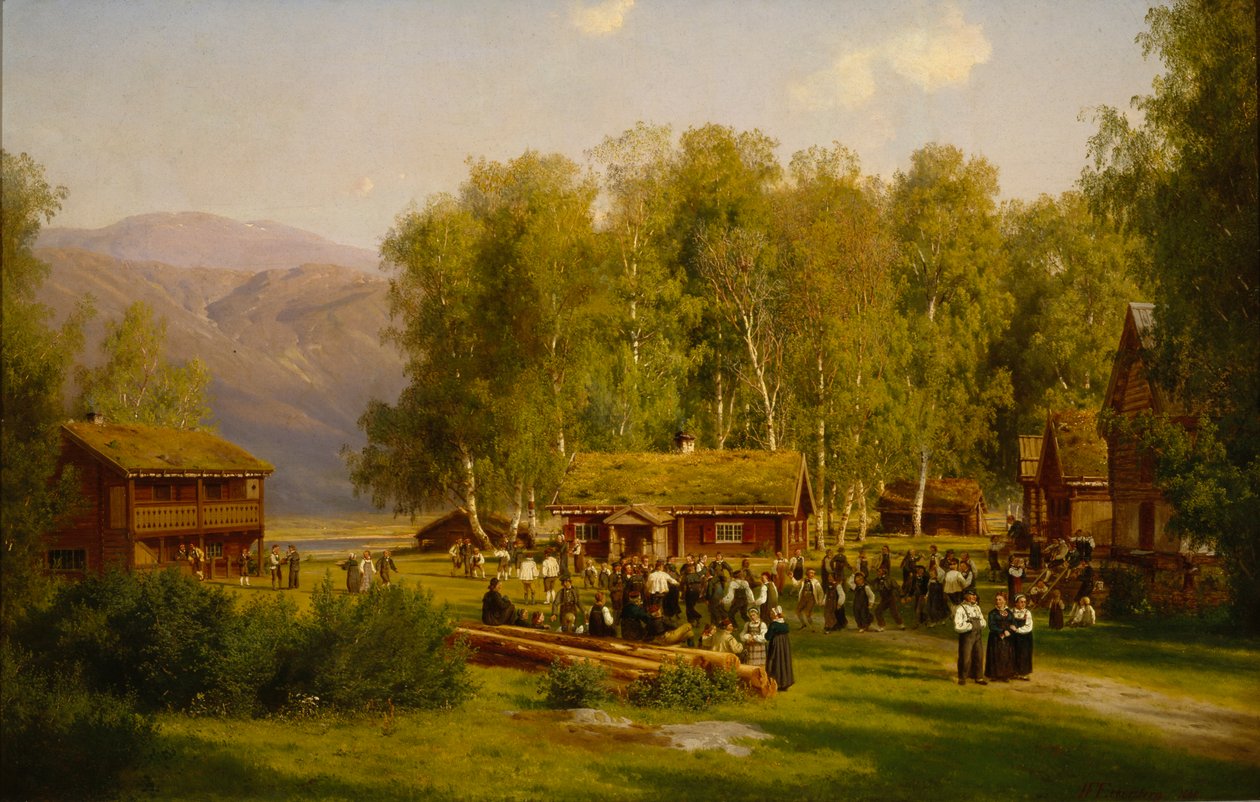 Festa di mezza estate da Johan Fredrik Eckersberg