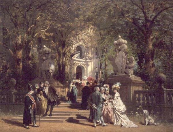 Dopo la chiesa da Johan Friedrich Hennings
