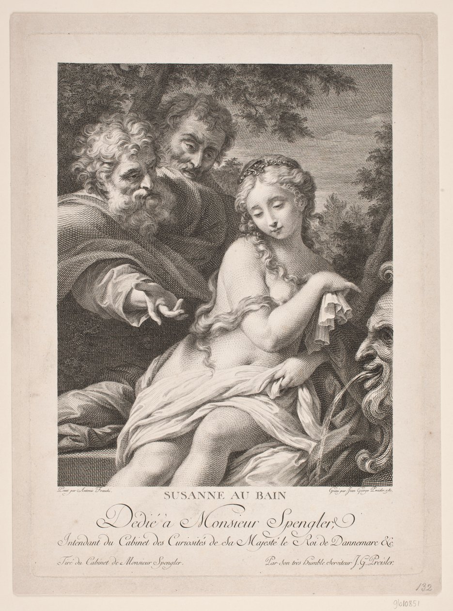 Susanna al bagno da Johan Georg Preisler