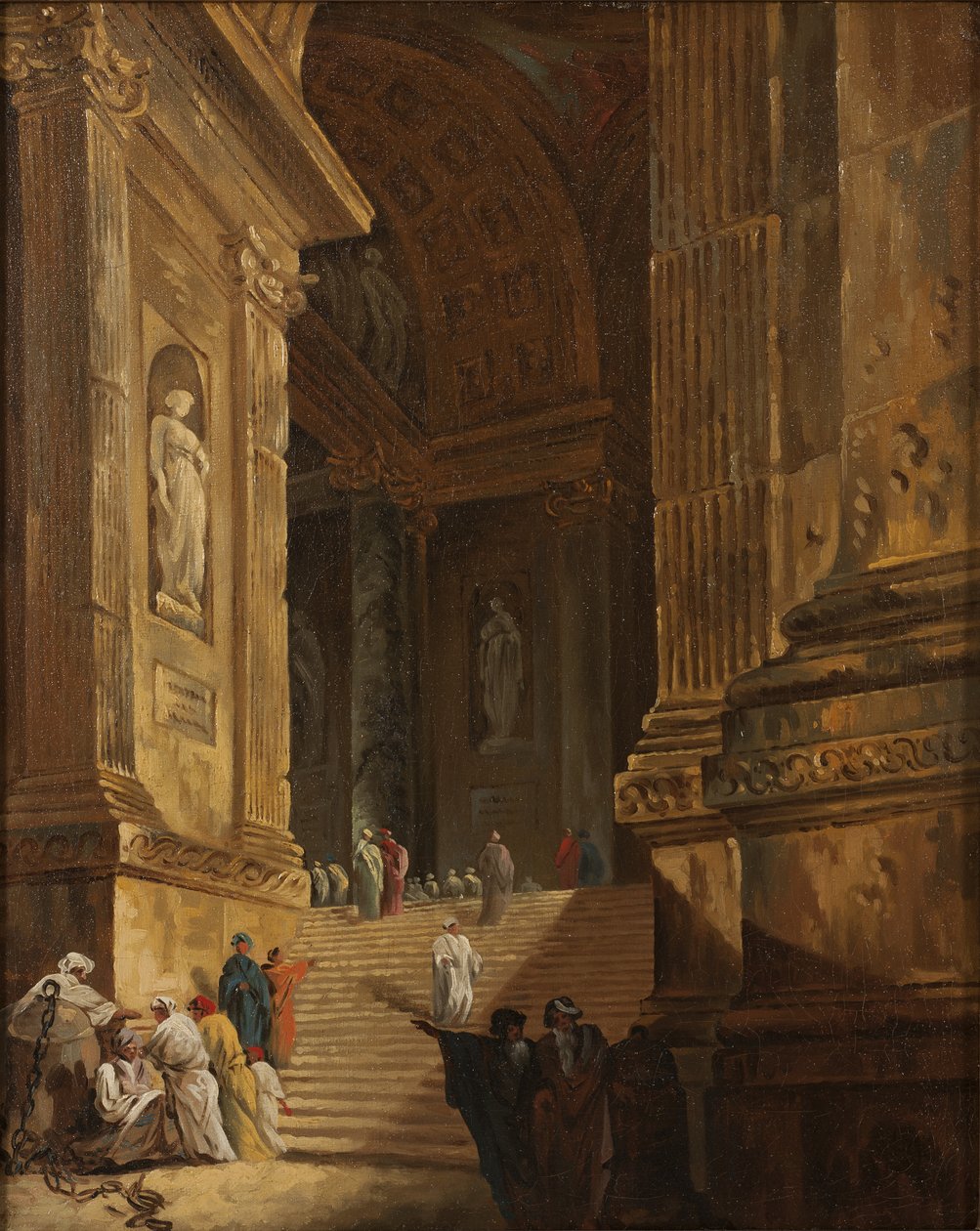 Una scala del tempio, c.1783 da Johan Gottlob Brusell