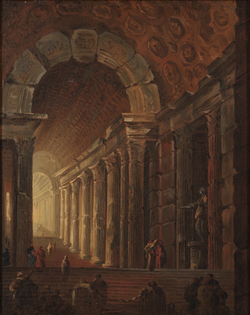 Una scala a volta, c.1783 da Johan Gottlob Brusell