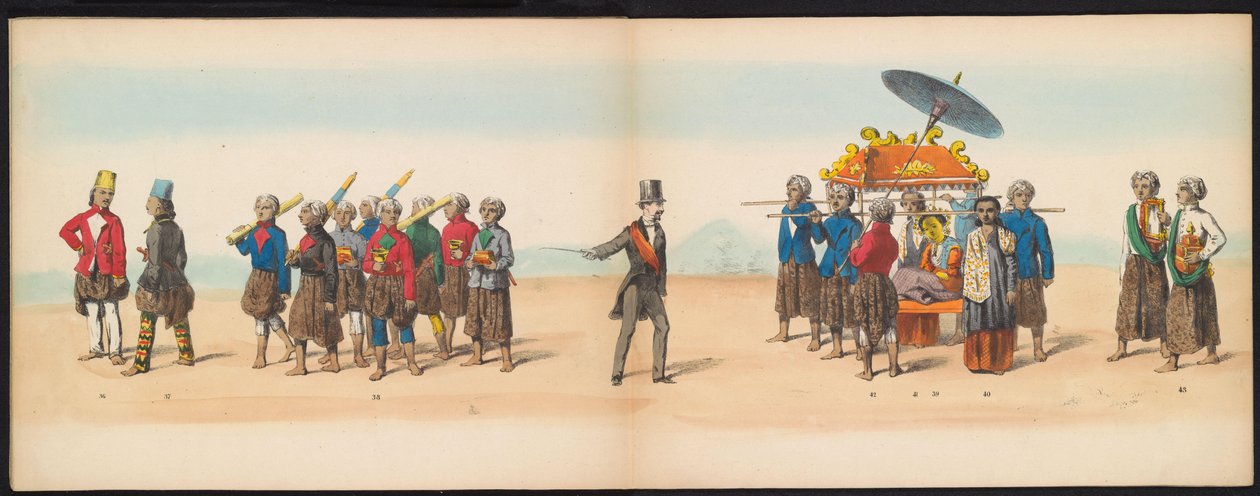 Mascherata degli studenti di Delft, 1857 (tavola 5) da Johan Hendrik Hoffmeister
