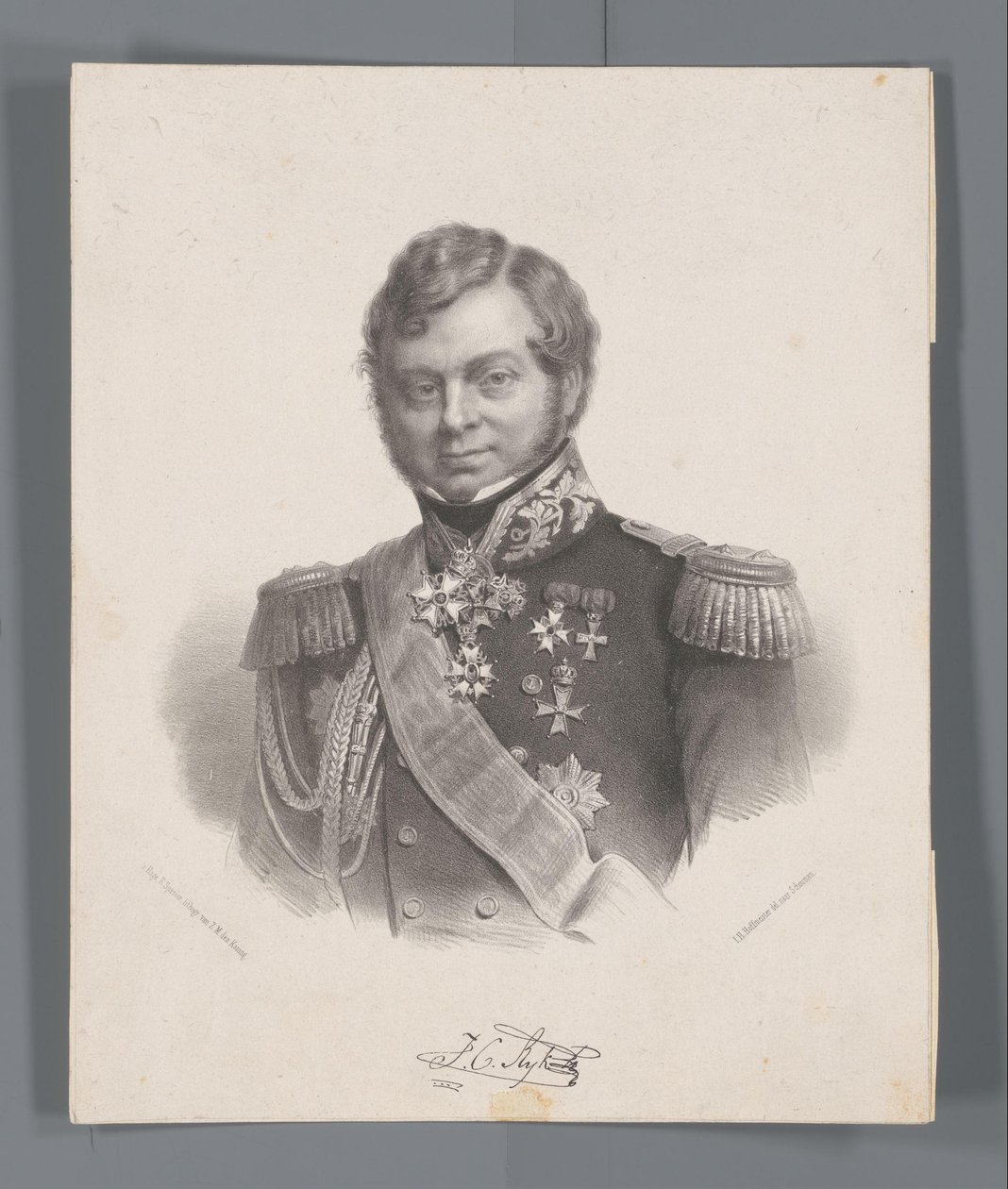 Ritratto di Giulio Costantino Rijk da Johan Hendrik Hoffmeister