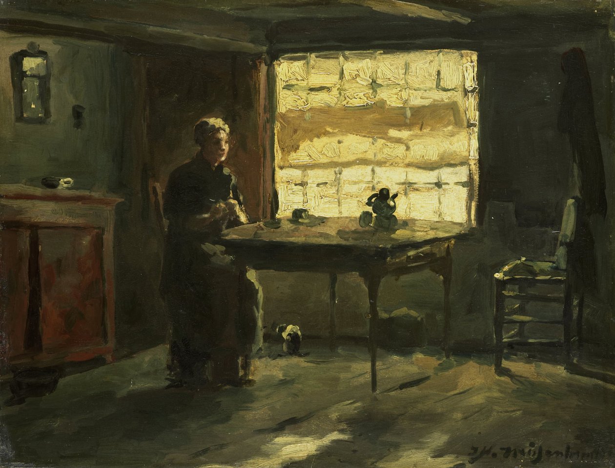 Interno contadino da Johan Hendrik Weissenbruch