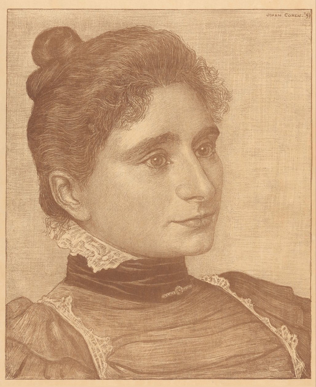 Ritratto di Meta Cohen Gosschalk da Johan Henri Gustaaf Cohen Gosschalk