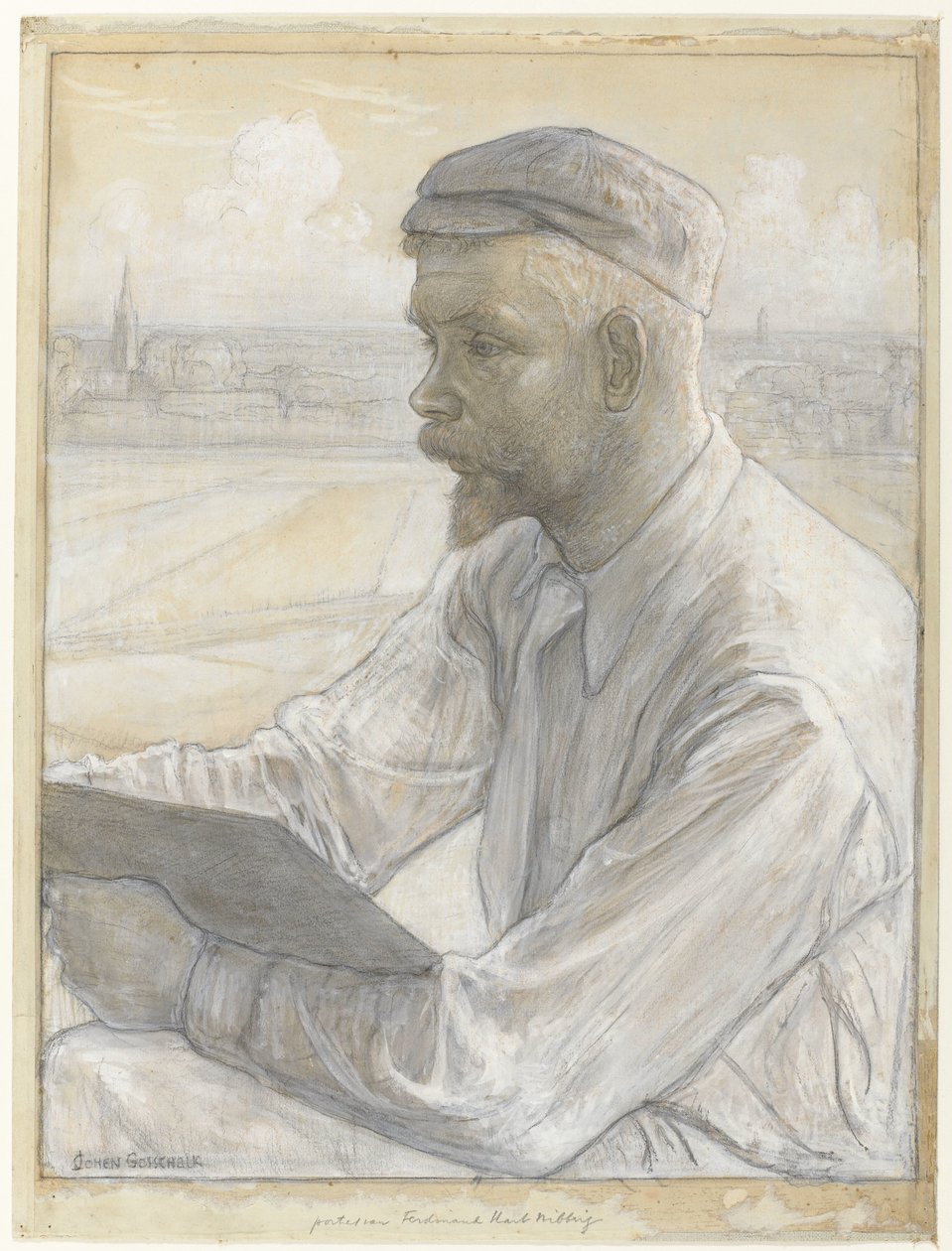 Ritratto del pittore Ferdinand Hart Nibbrig da Johan Henri Gustaaf Cohen Gosschalk