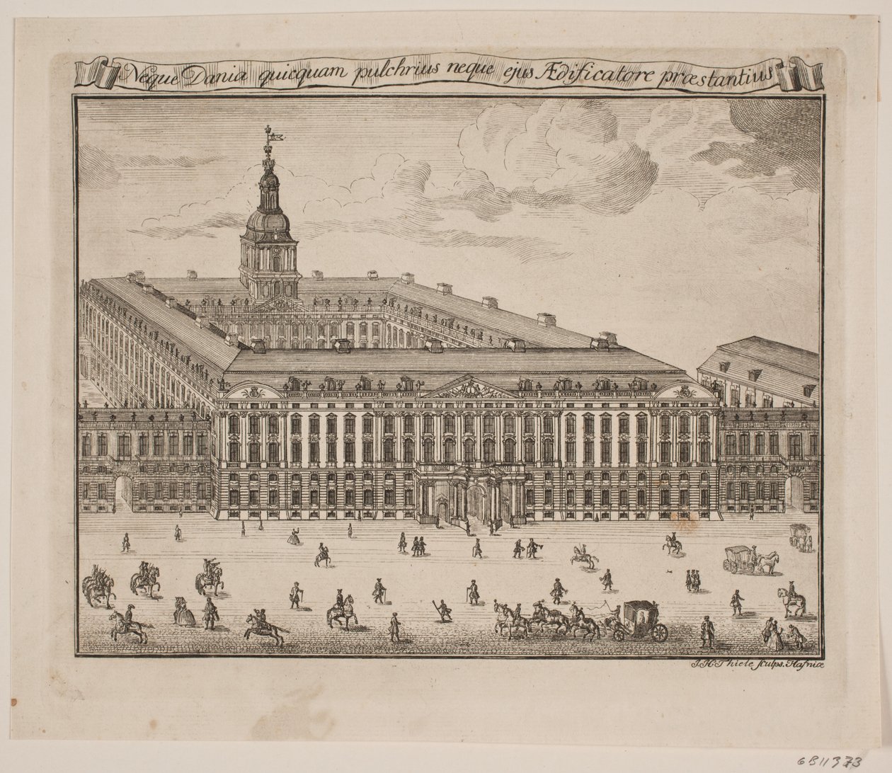Castello di Christiansborg da Johan Herman Thiele