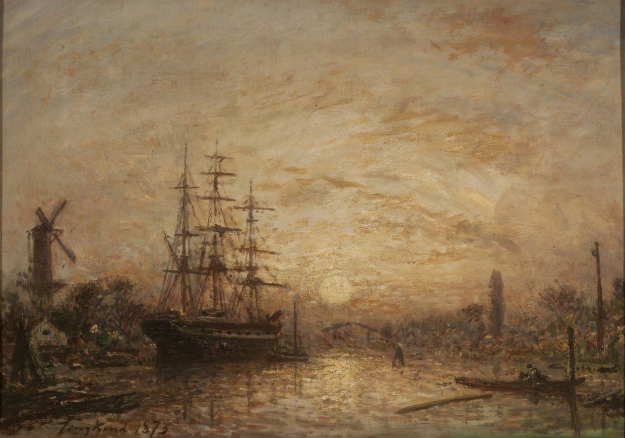 Tramonto in Olanda da Johan Jongkind