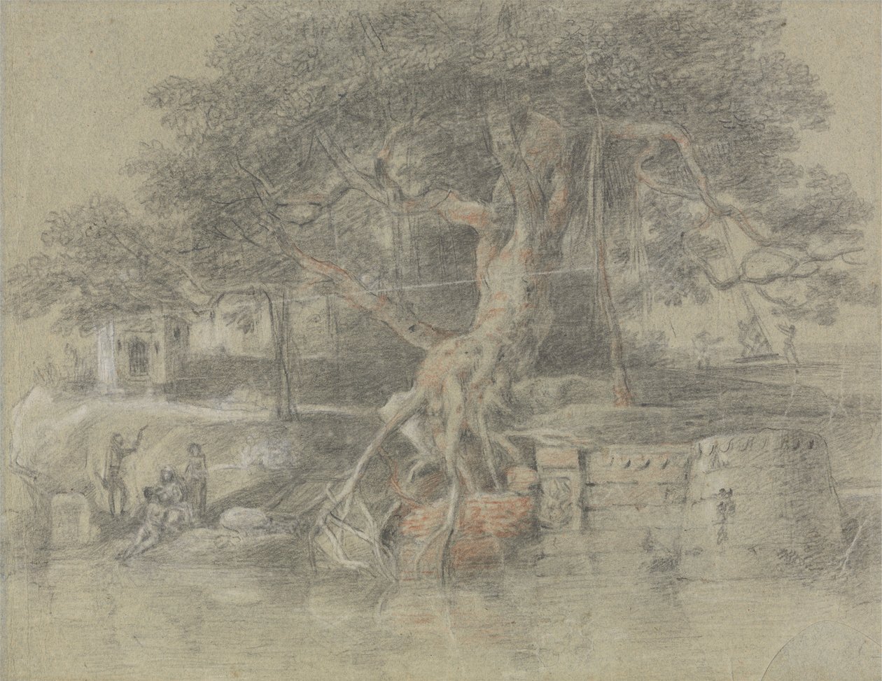 Un Indù Morente Portato al Fiume Gange da Johan Joseph Zoffany