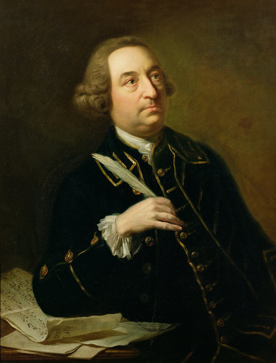 Ritratto di John Christopher Smith, musicista e amanuense di Handel da Johan Joseph Zoffany