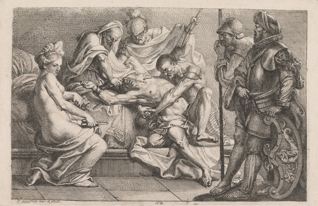 Sansone sopraffatto dai Filistei da Johan Joseph Zoffany