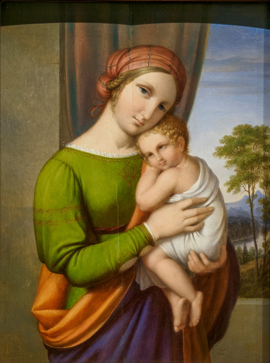 La Vergine e il Bambino da Johan Ludvig Lund
