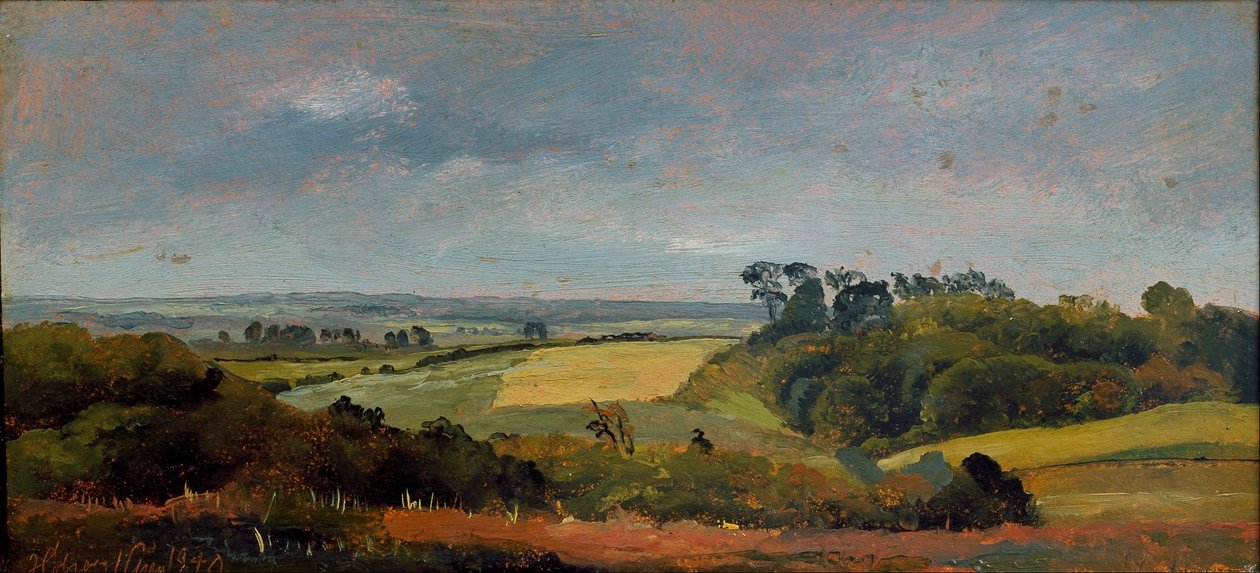 Vicino a Høbjerg. Frederiksværk. Studio da Johan Lundbye