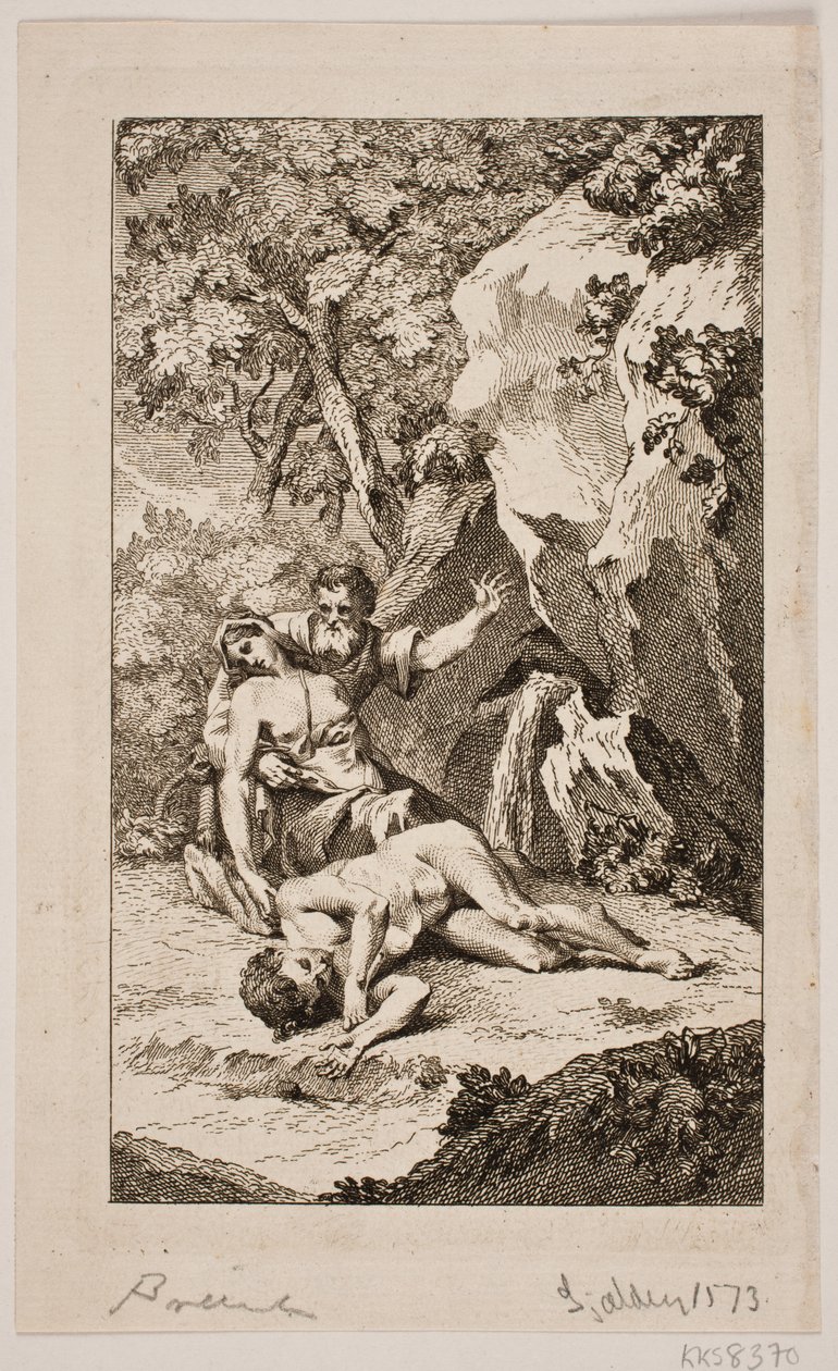 Illustrazione per "La Morte di Abele" di Salomon Gessner, 1764 da Johan Martin Preisler