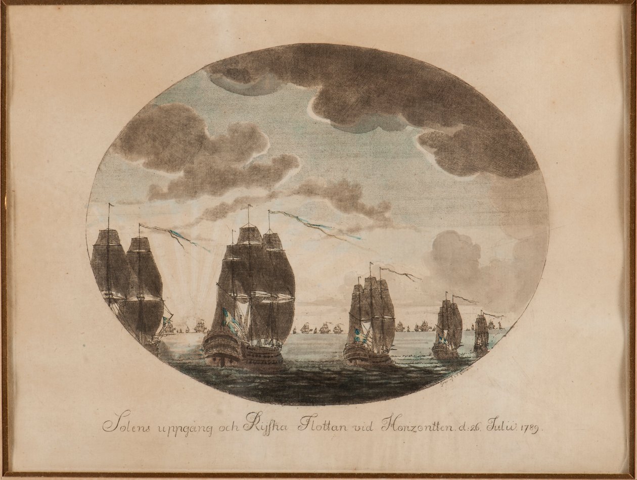 La battaglia navale di Öland del 26 luglio 1789, c. 1790 da Johan Petter Cumelin