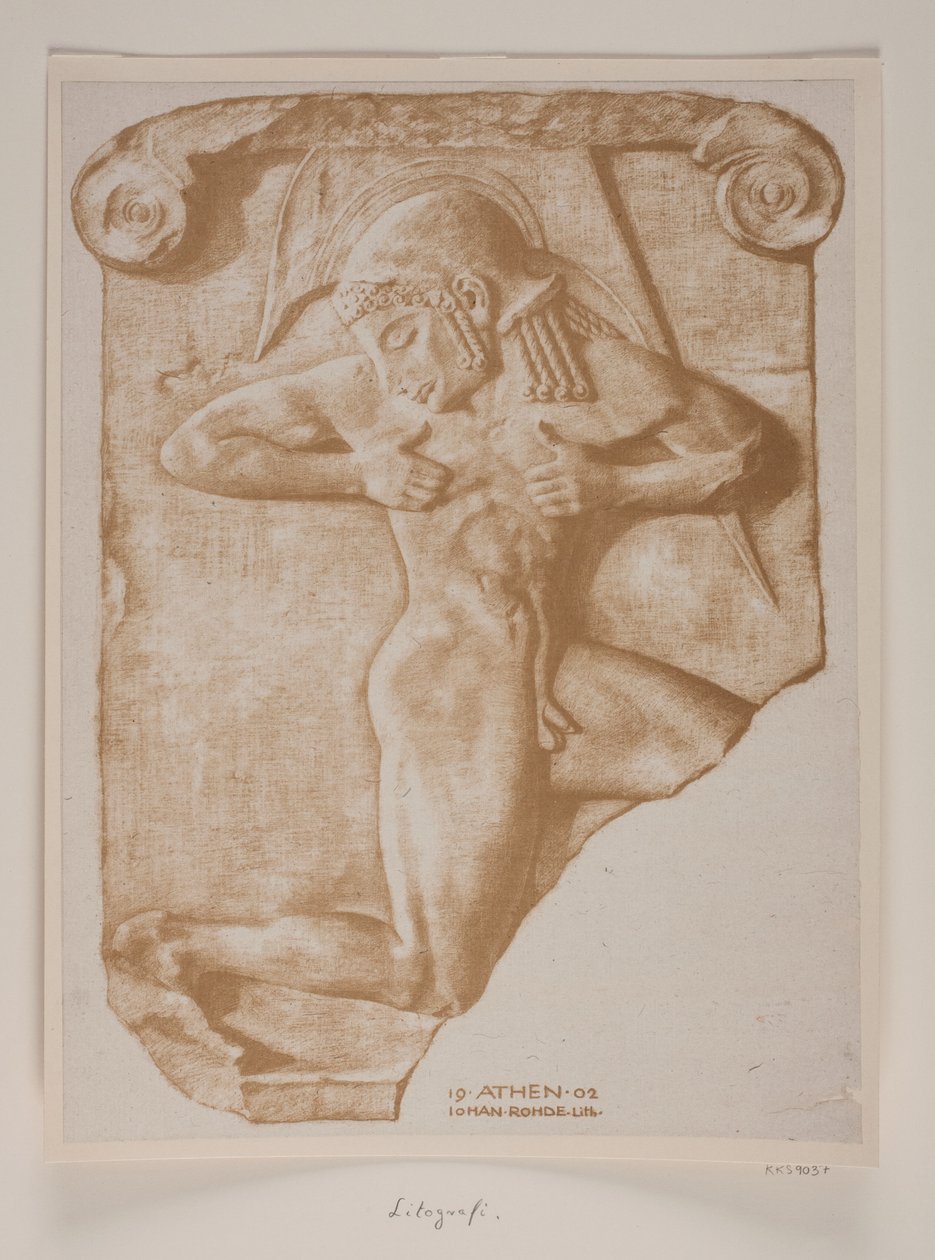 Il portatore di armi. Rilievo greco da Johan Rohde