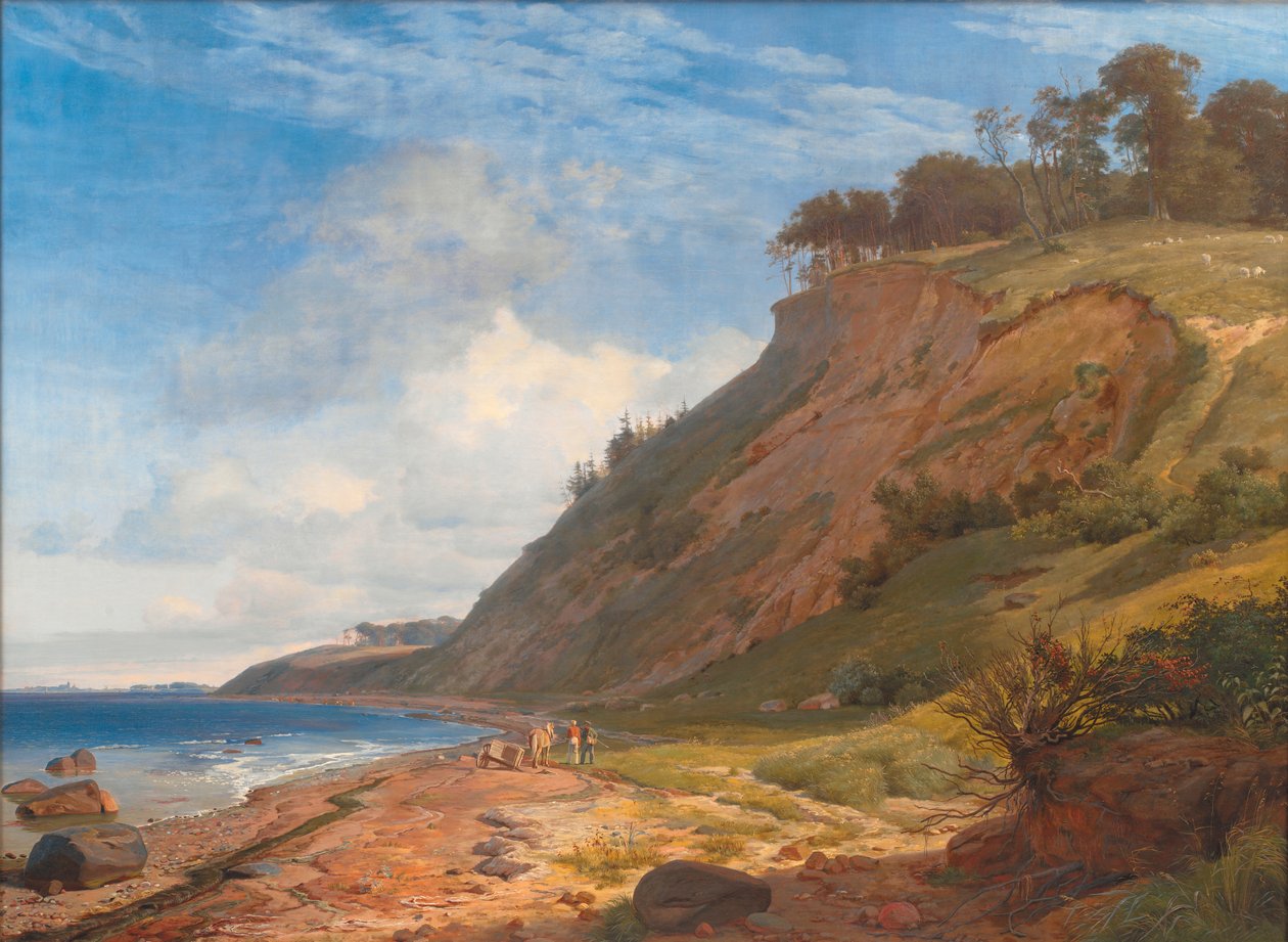 Una costa danese. Vista da Kitnæs sul fiordo di Roskilde. Zelanda da Johan Thomas Lundbye
