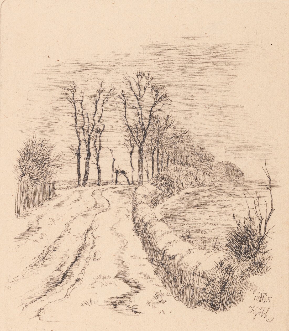 Viale a Vallø da Johan Thomas Lundbye