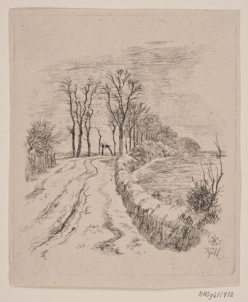 Viale a Vallø da Johan Thomas Lundbye