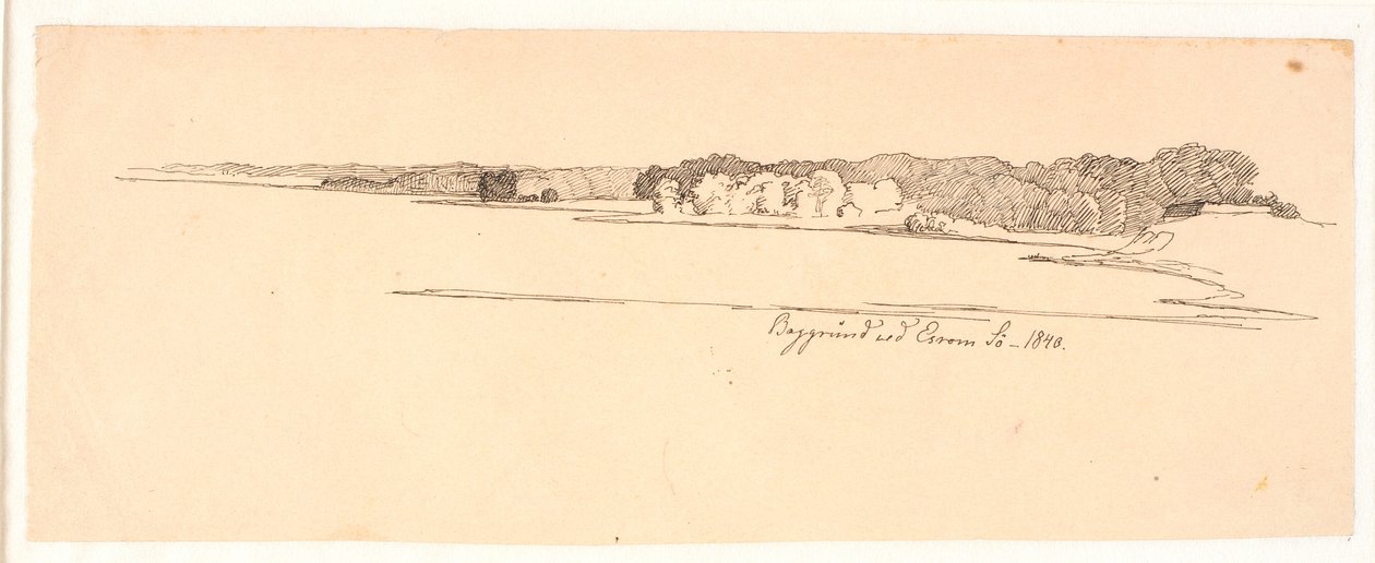 Sfondo presso il Lago Esrom da Johan Thomas Lundbye