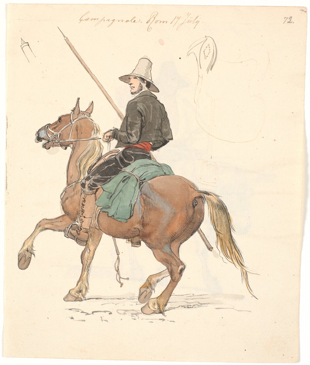 Campagnolo a cavallo da Johan Thomas Lundbye