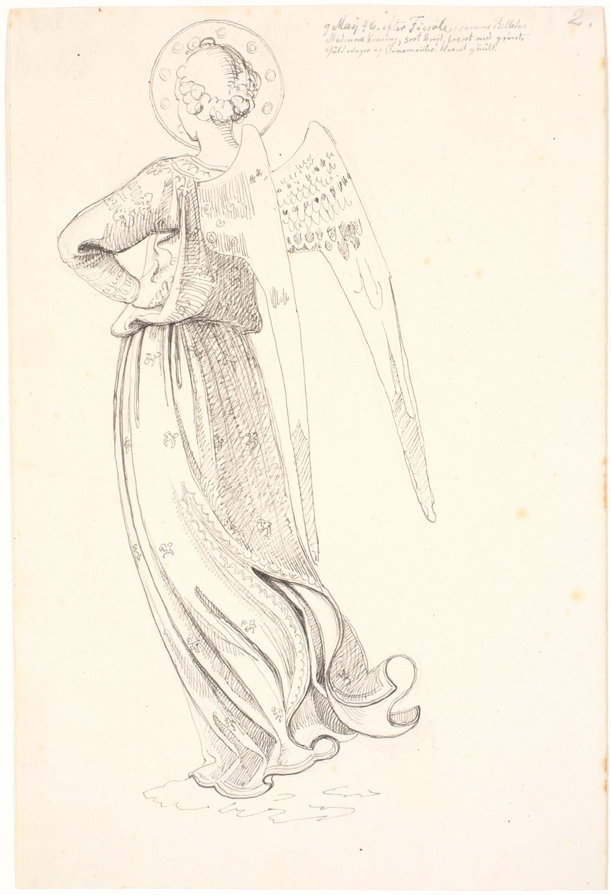 Angelo visto da dietro - dopo Fra Angelico da Johan Thomas Lundbye