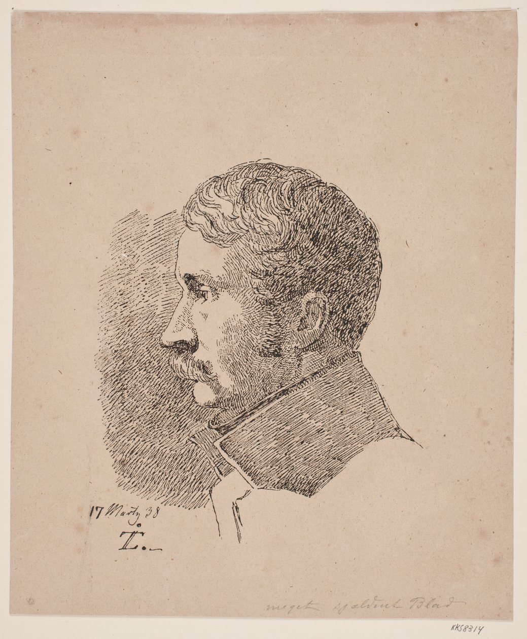 Ritratto di profilo del fratello maggiore dell