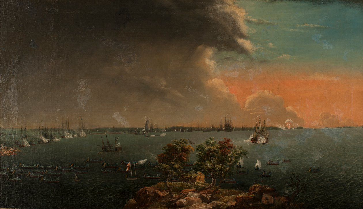 Seconda battaglia russo-svedese di Svensksund il 10 luglio 1790 da Johan Tietrich Schoultz