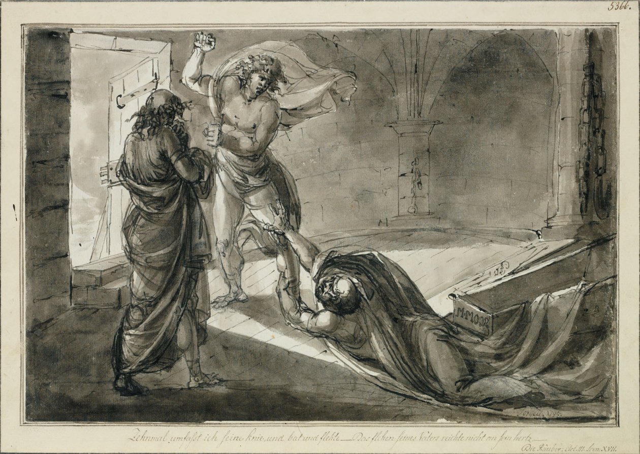 I briganti, Atto III, scena XVII da Johan Tobias Sergel