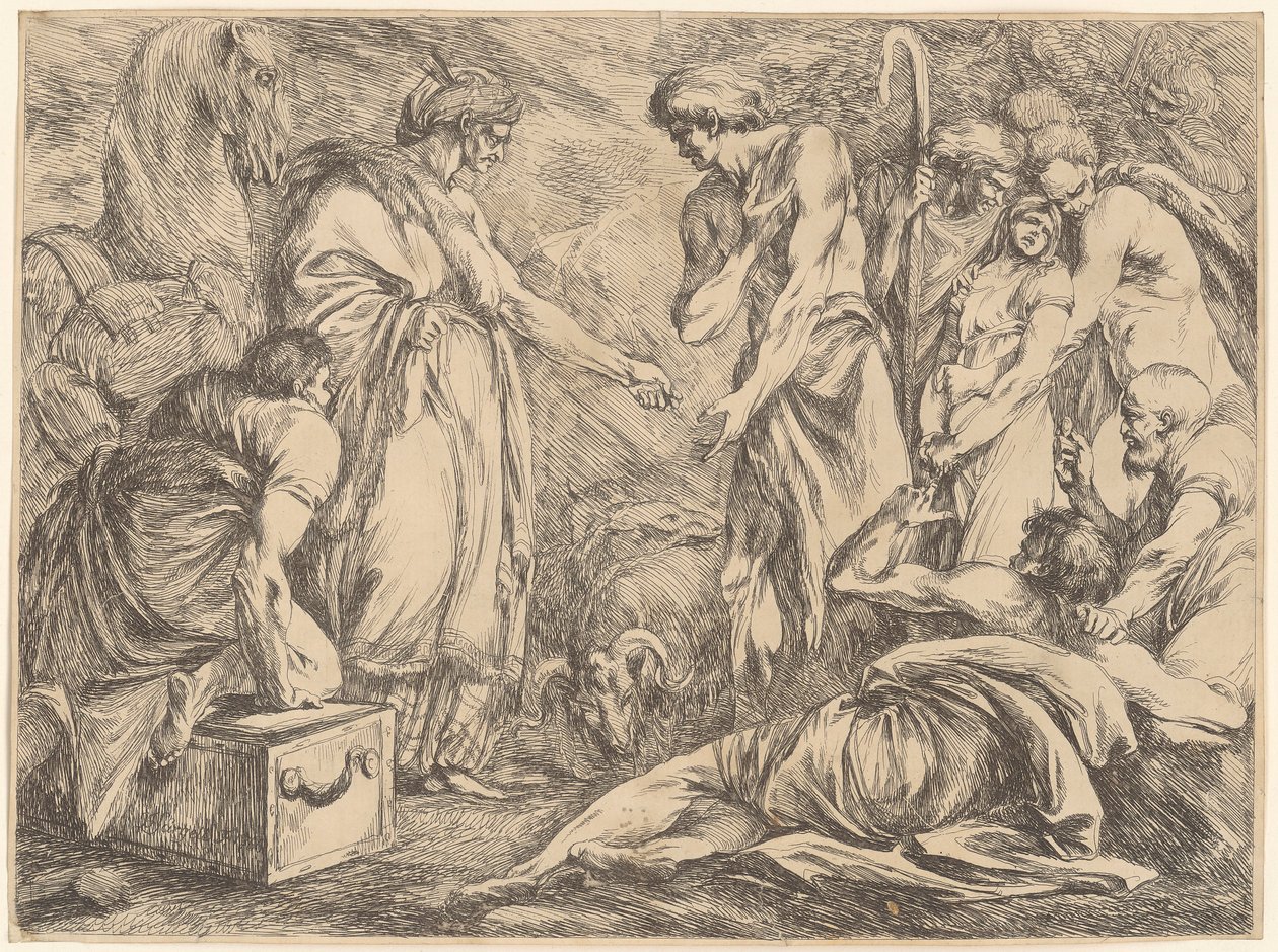Giuseppe viene venduto dai suoi fratelli da Johan Tobias Sergel