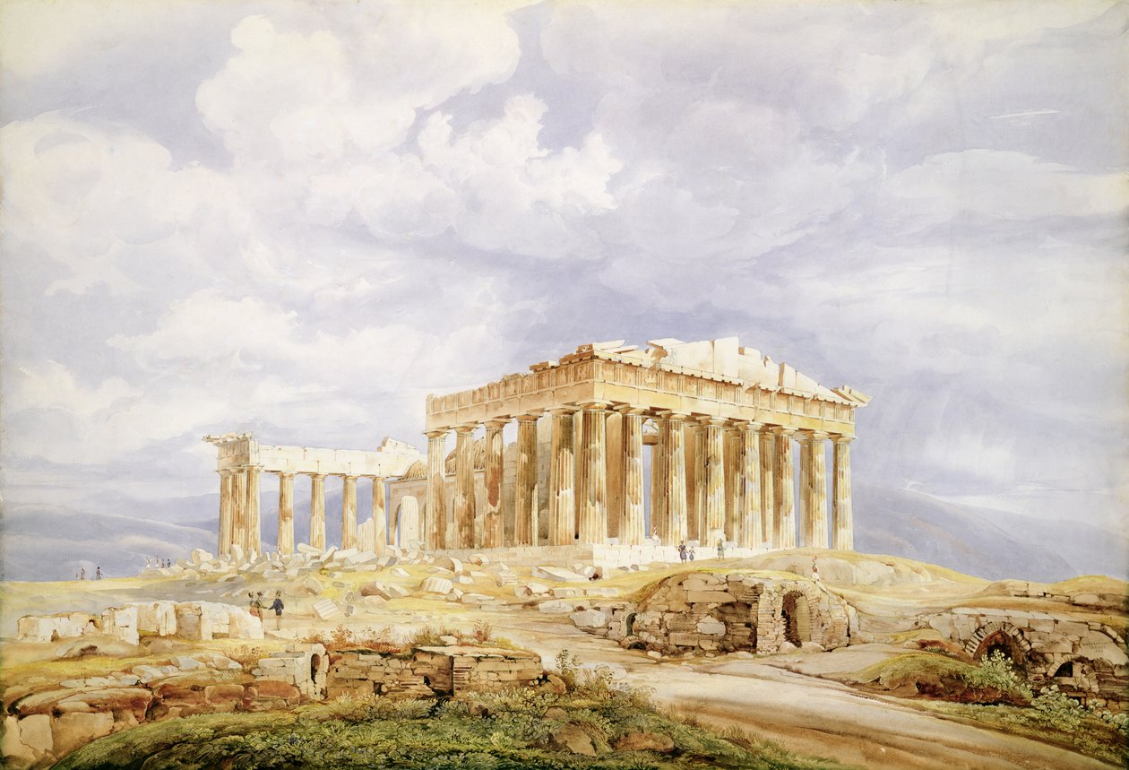 Il Partenone, Atene da Johan Wolfensberger