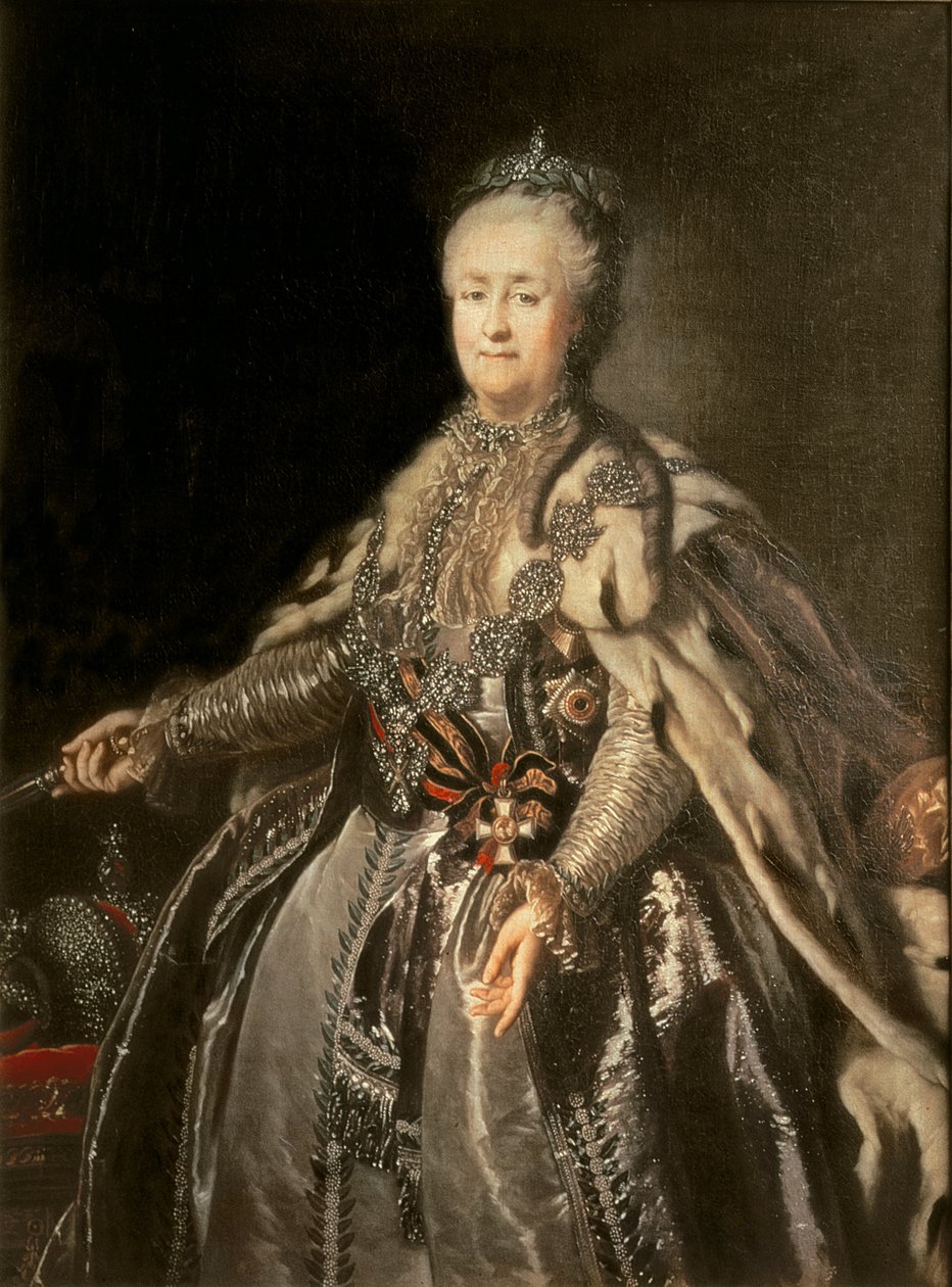 Caterina la Grande, 1793 da Johann Baptist Edler von Lampi