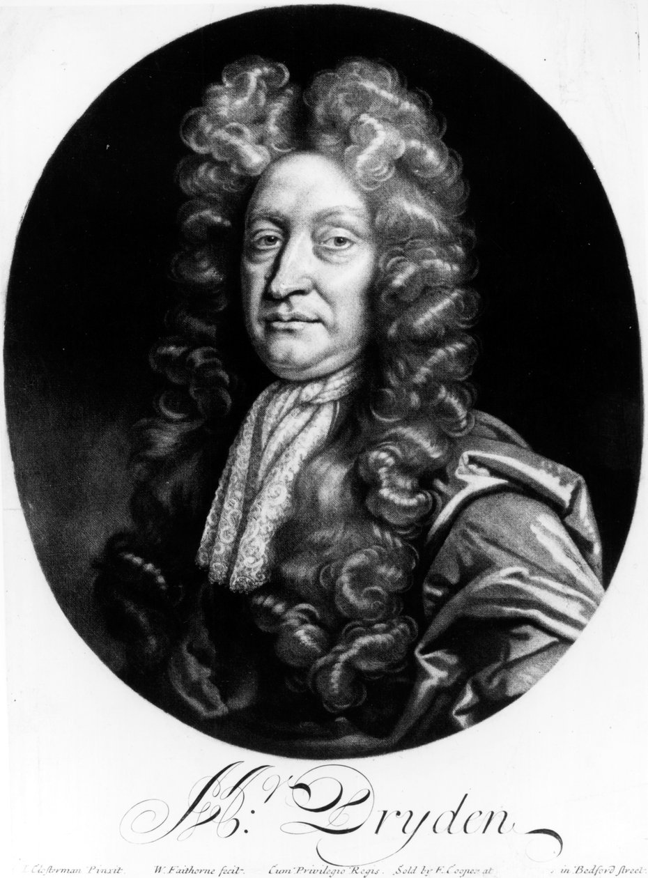John Dryden (1631-1700) inciso da William Faithorne (1616-91) da Johann Closterman