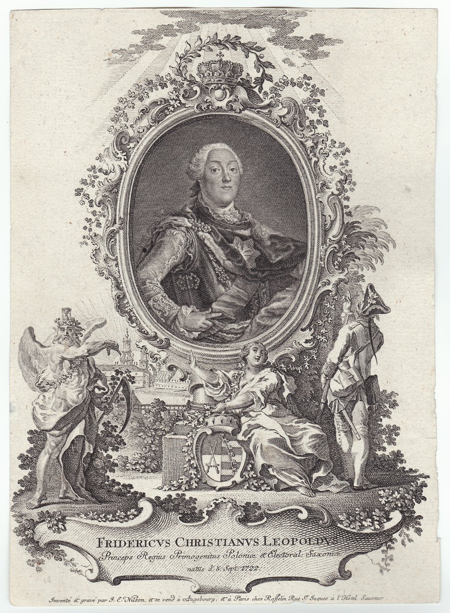 Friedrich Christian Leiopold von Sachsen (1712-1763) da Johann Esaias Nilson