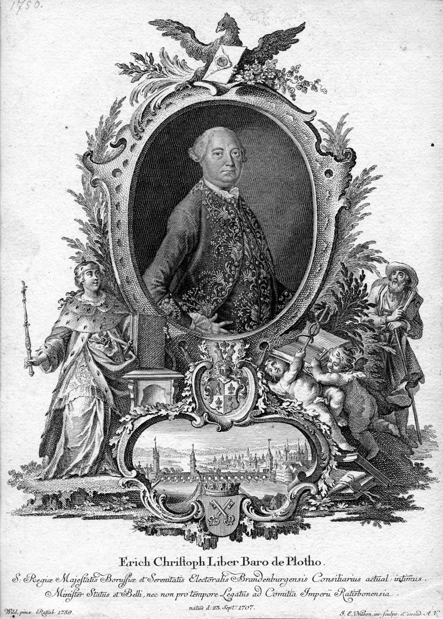 Ritratto inciso da Johannes Esaias Nilson